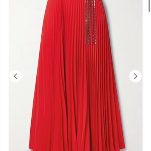 NWT Christopher Kane Pleated Midi Skirt US2